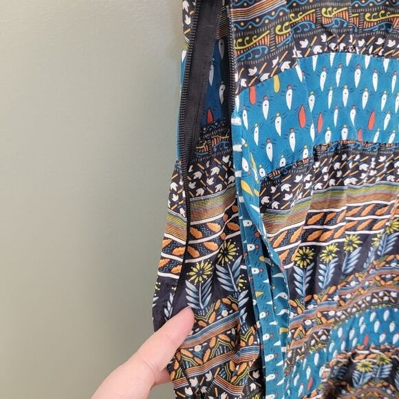 Anthropologie What Comes Around Goes Around Tie Fit and‎ Flare Dress - Picture 8 of 9